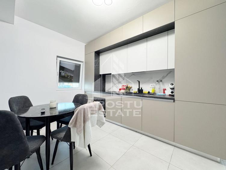 Apartament cu 2 camere semidecomandat, mobilat în Giroc