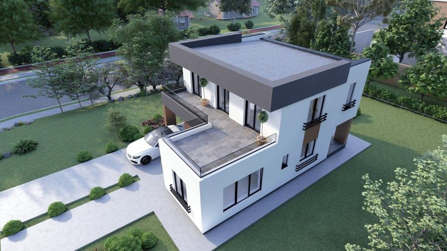 Casă individuală cu 4 camere cu Teren 484 Mp în Cetate