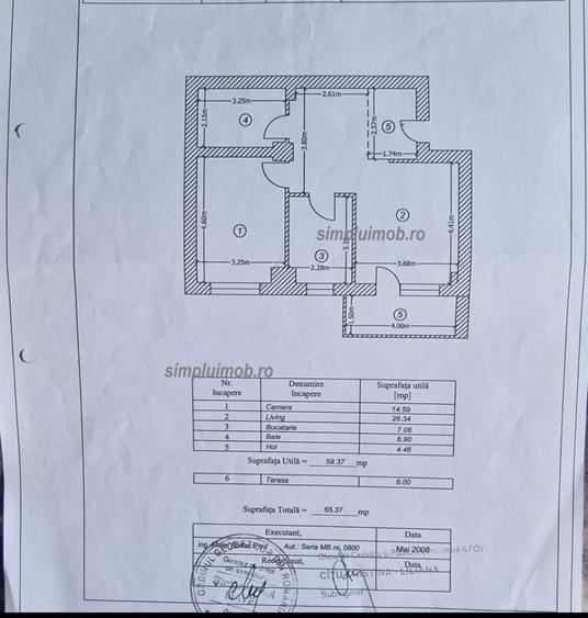 Apartament cu 2 camere decomandat, mobilat în Est