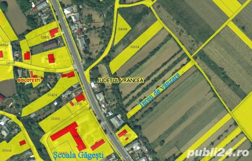 Teren de 1300 mp, în Găgești