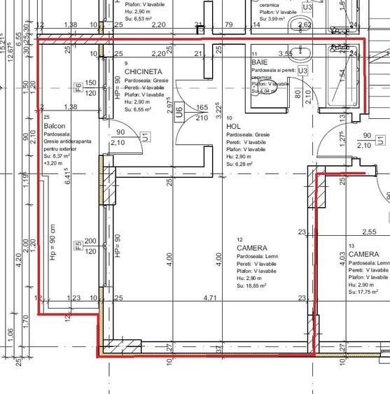 Apartament cu 2 camere în Nord