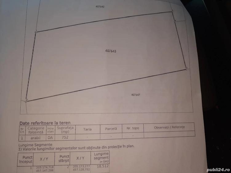 Teren de 752 mp, în Central