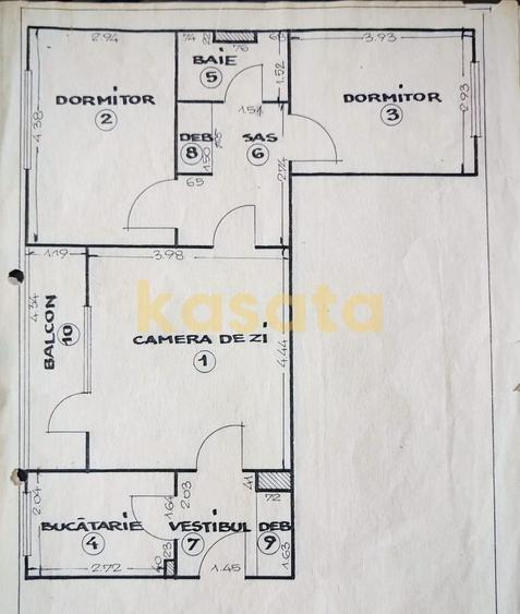 Apartament cu 3 camere decomandat, mobilat în Obor