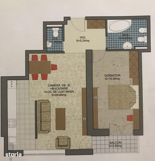 Ofer spre inchiriere apartament Drumul Taberei - Brancusi | 2 camere - 14