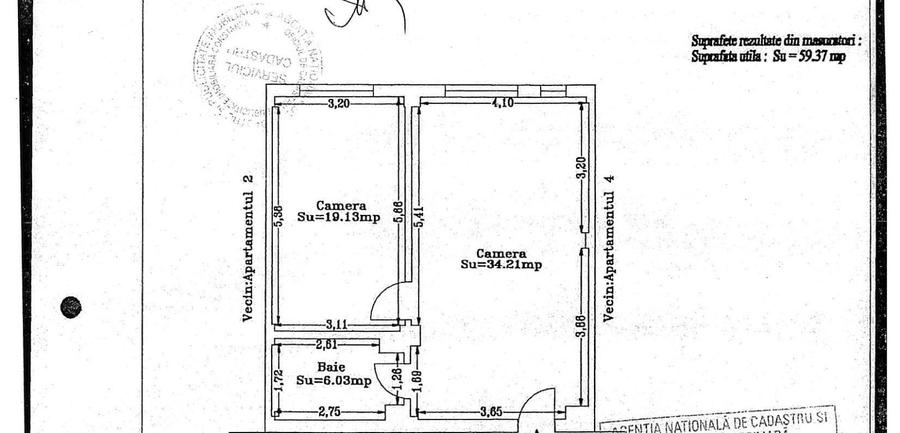 Apartament cu 2 camere decomandat în Central