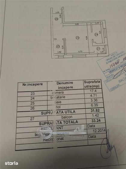 Garsonieră decomandată în Tudor Vladimirescu