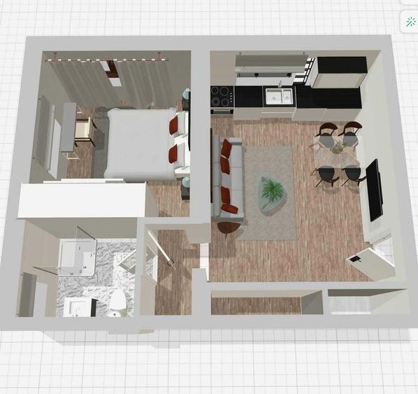 Apartament cu 2 camere decomandat în Central