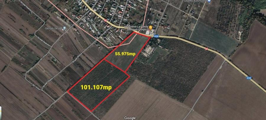 Teren Construcții intravilan de 155000 mp, în Mogoșești