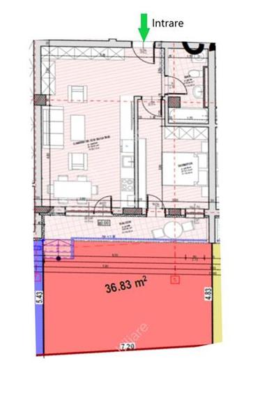 Apartament cu 2 camere decomandat în Șelimbăr