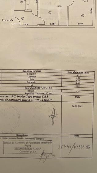 Apartament cu 2 camere semidecomandat în Nord