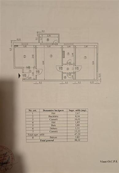 Apartament 2 camere de vanzare,  Podu Ros - 11