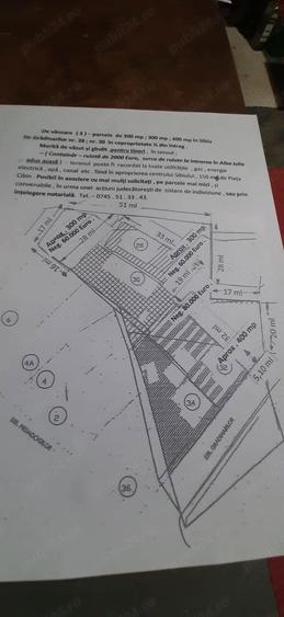 Teren de 400 mp, în Terezian