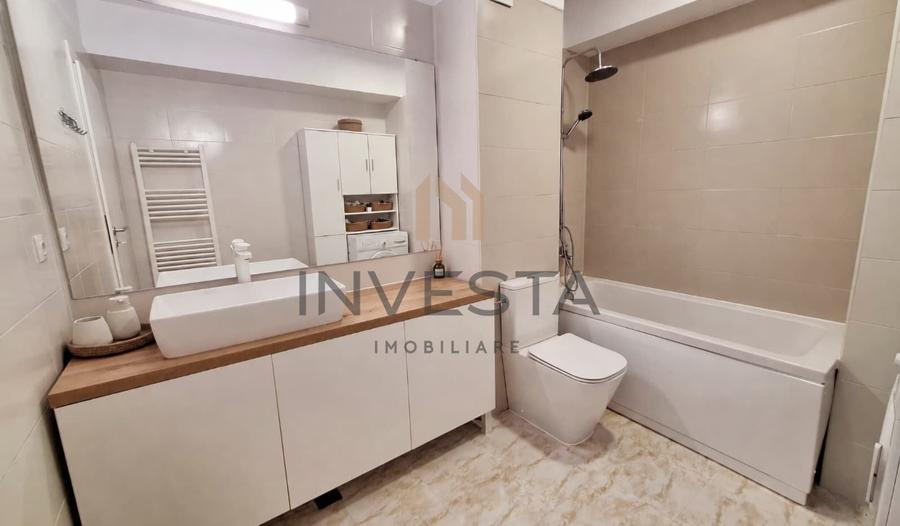 Apartament cu 2 camere semidecomandat, mobilat în Mărăști