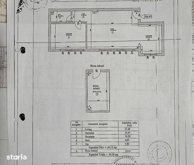 Apartament cu 2 camere în Industriilor