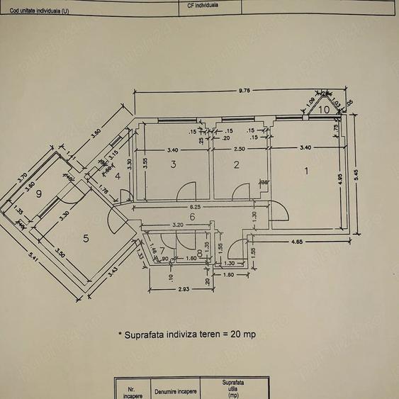 Apartament cu 3 camere decomandat în Central