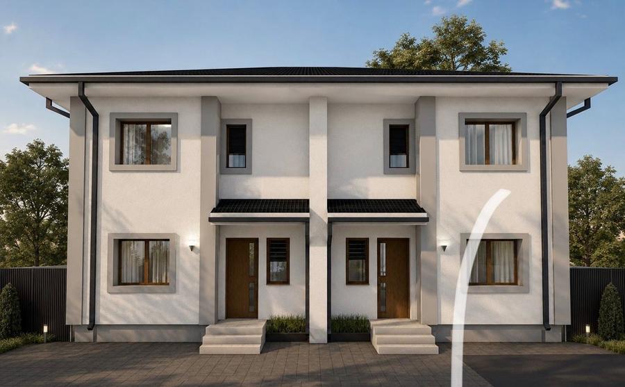 Duplex cu 4 camere cu Canalizare în Moșnița Veche