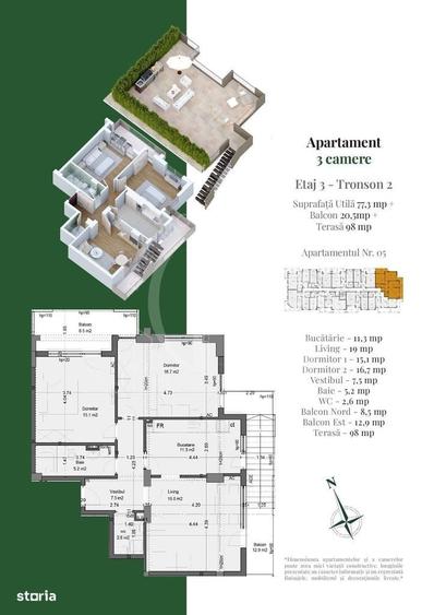 Apartament 3 camere | Rooftop Privat | Pallady Metrou Teclu - 7