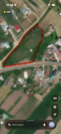Teren de 3000 mp, în Roata de Jos
