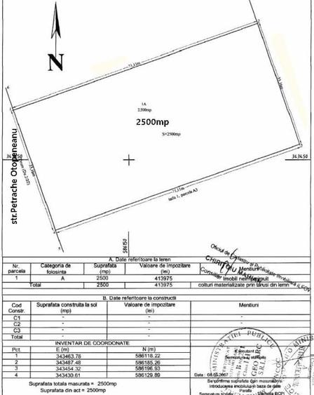 Teren Construcții intravilan de 2500 mp, în Ferme