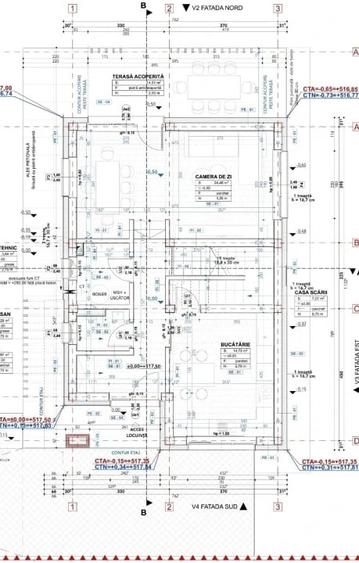 Casă cu 2 camere cu Teren 702 Mp în Chinteni