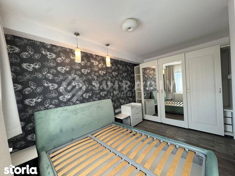 Apartament cu 2 camere semidecomandat, mobilat în Între Lacuri