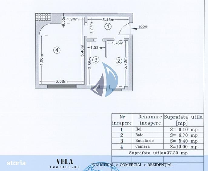 Garsonieră în Central