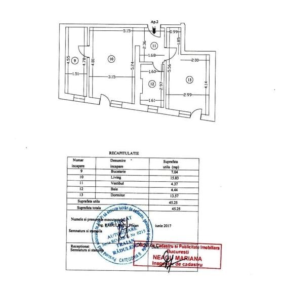 Apartament cu 2 camere decomandat, mobilat în Calea Călărașilor