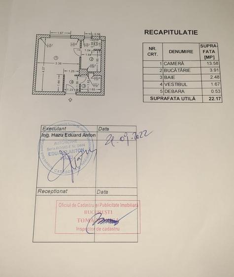 Garsonieră semidecomandată în Pantelimon