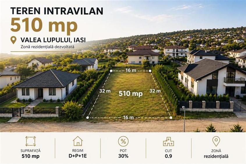 Teren intravilan de 510 mp, în Popas Păcurari