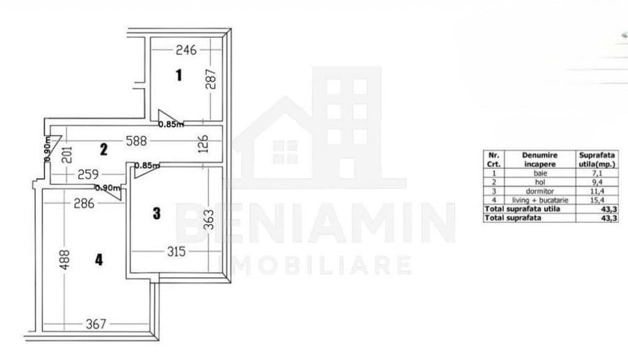 Apartament-Bloc Nou-Gradina Botanica-Etaj 3-Centrala-La C... - 5