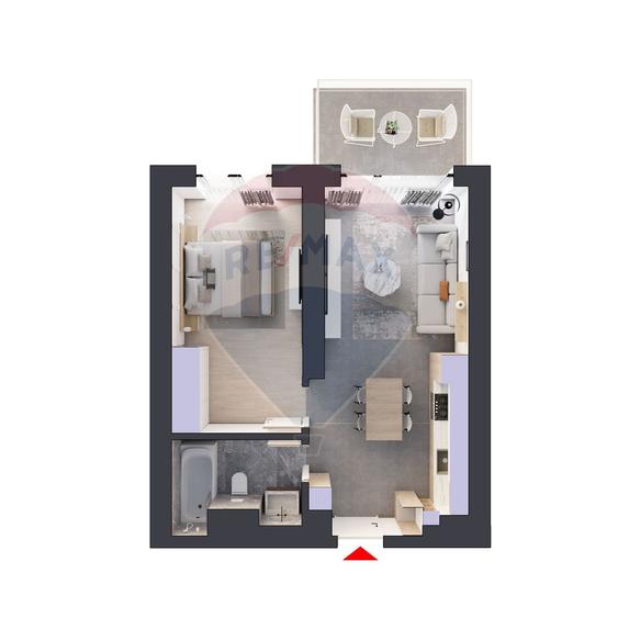Studio Dublu Premium Spatiu Generos - 3