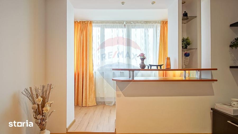 Apartament cu 2 camere semidecomandat, mobilat în Vlahuță