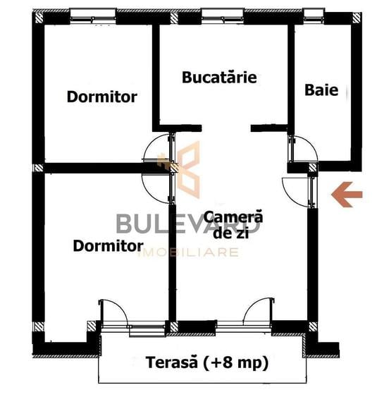 Apartament cu 3 camere, mobilat în Apahida