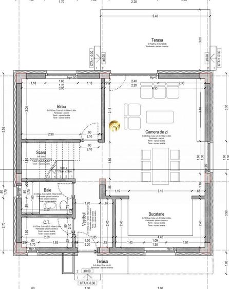Vila P+1 cu Pompa de Caldura - 5 camere - 300mp Teren - Otopeni Odaile - 5