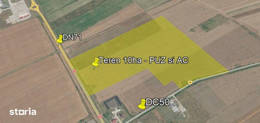 Teren industrial 10ha | Ulmi langa Arctic | PUZ-AC - 3