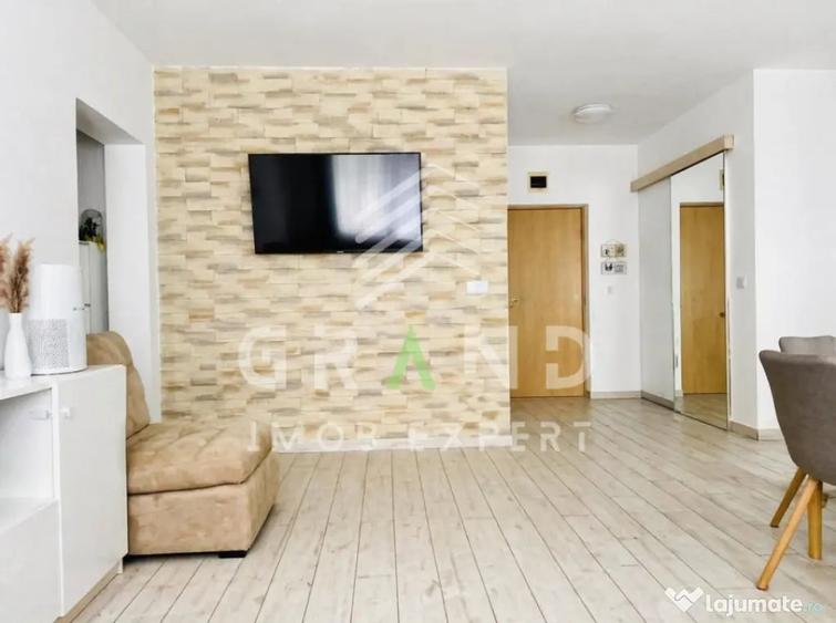 Apartament cu 3 camere semidecomandat, mobilat în Florești