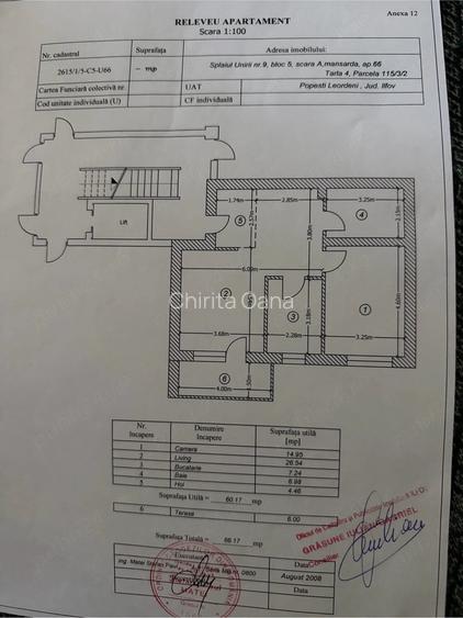 Vand apartament 2 camere