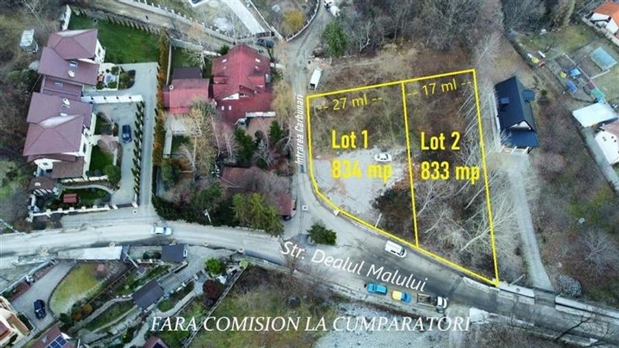 Teren Construcții intravilan de 834 mp, în Dealul Malului
