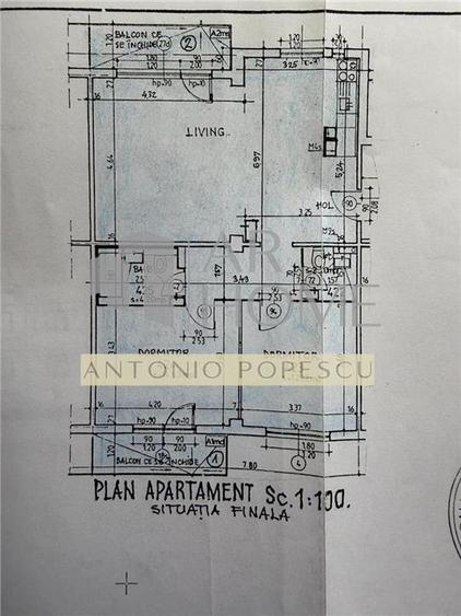 Apartament cu 3 camere decomandat, mobilat în Cioceanu