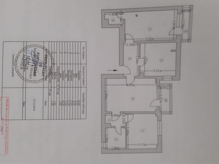 Apartament cu 3 camere semidecomandat în Barbu Văcărescu