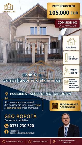 Casă cu Teren 396 Mp în Pojejena