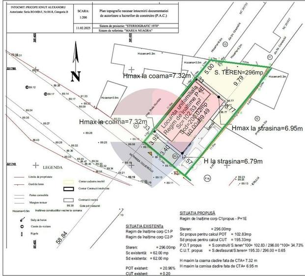 Teren Construcții intravilan de 300 mp, în Chitila