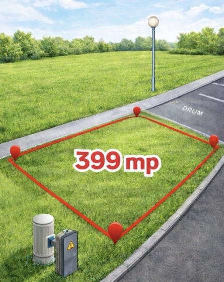 Teren Construcții intravilan de 399 mp, în Cetate