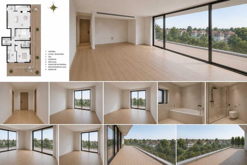 Apartament cu 4 camere decomandat în Central