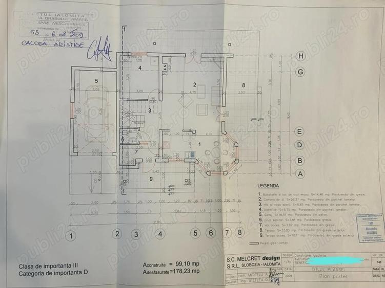 Casă cu 5 camere cu Teren 1289 Mp în Amara
