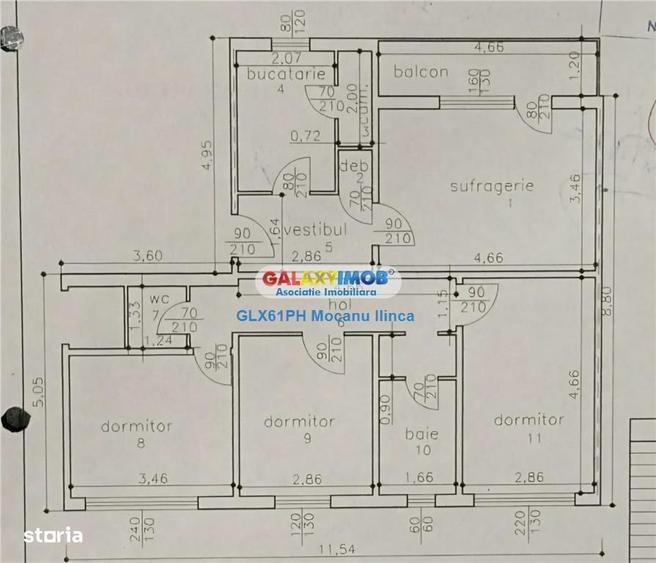 Apartament cu 4 camere decomandat în Vest