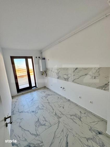 Apartament 2 camere, decomandat, cu terasa/ gradina 190 mp. + 1 loc de - 6
