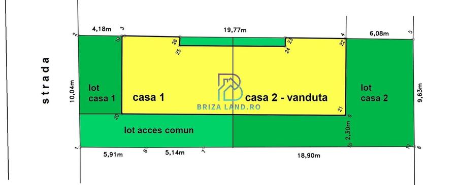 Duplex cu 4 camere cu Canalizare în Bucureștii Noi