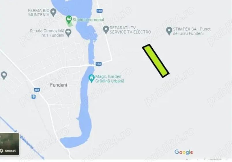 Teren Stradal Fundeni Calarasi parcelabil stradal - 1