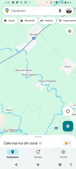 Teren de 2500 mp, în Bițina-Pământeni